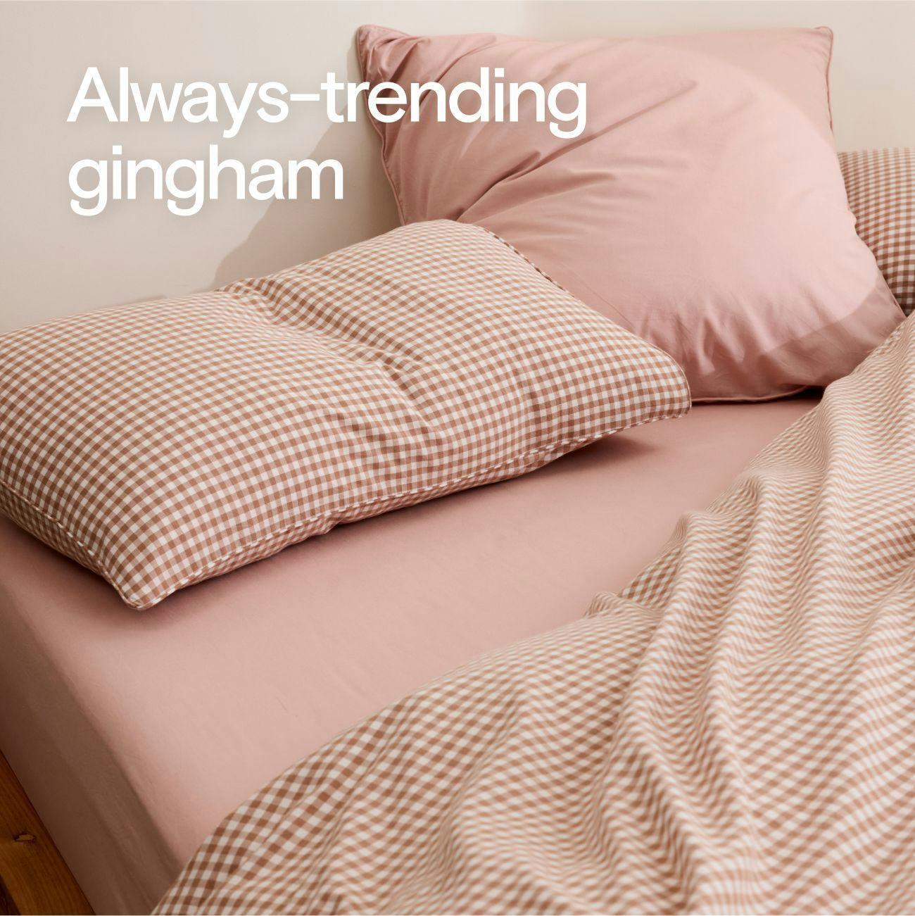 Always trending gingham. Shop now